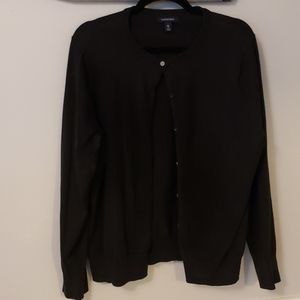 Lands end black cardigan